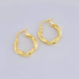 Candongas Reyi 1.55 g / 3/4 in Oro Amarillo 18K