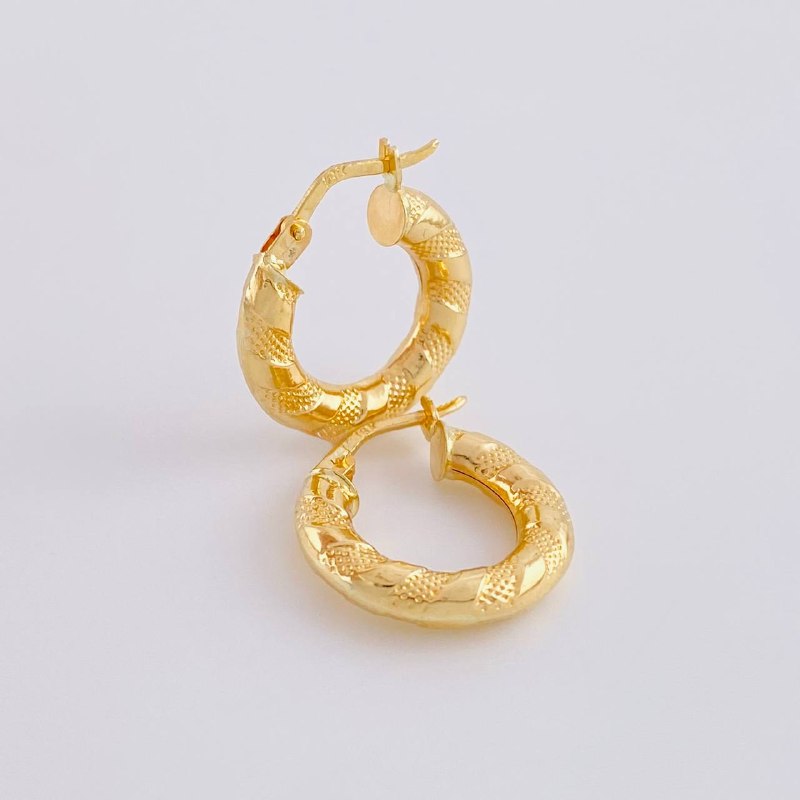 Candongas Noel 2.05 g / 3/4 in Oro Amarillo 18K
