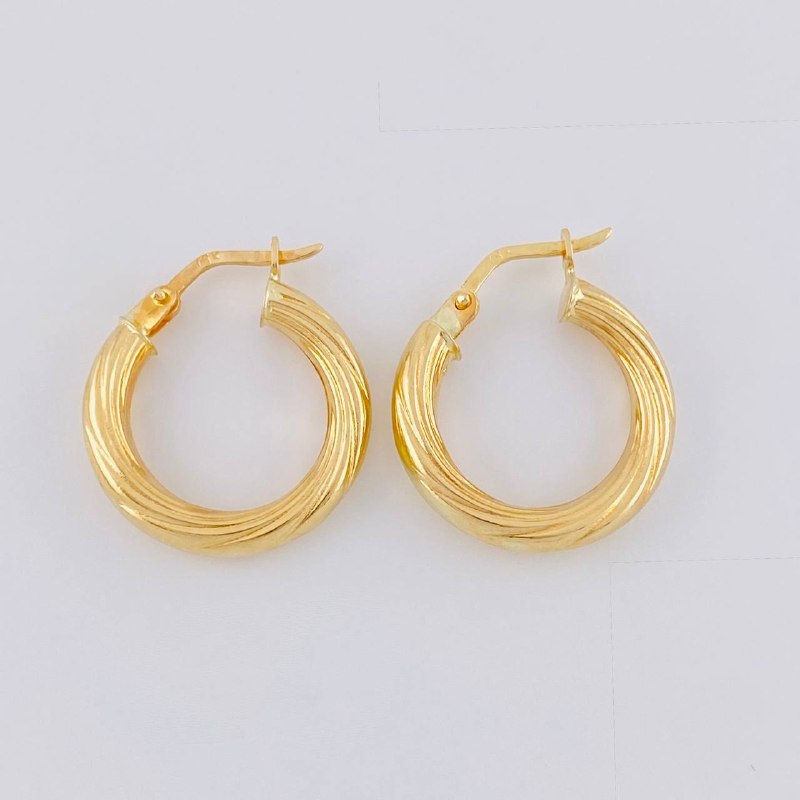 Candongas Sofi 1.95 g / 3/4 in Oro Amarillo 18K
