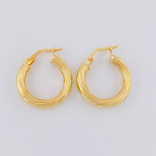 Candongas Sofi 1.95 g / 3/4 in Oro Amarillo 18K