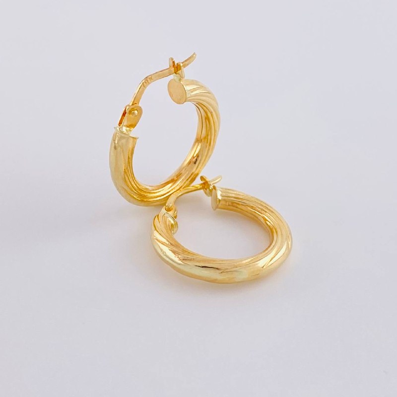 Candongas Sofi 1.95 g / 3/4 in Oro Amarillo 18K