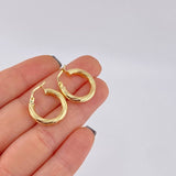 Candongas Sofi 1.95 g / 3/4 in Oro Amarillo 18K