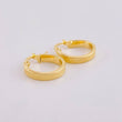 Hoop Earrings Maura Textured 1.5 g / 3/4 in 18K Yellow Gold