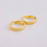 Hoop Earrings Maura Textured 1.5 g / 3/4 in 18K Yellow Gold