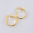 Candongas Maura Texturizado 1.5 g / 3/4 in Oro Amarillo 18K
