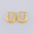 Candongas Meza 1.45 g / 1/2 in Oro Amarillo 18K