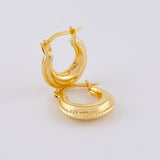 Candongas Meza 1.45 g / 3/4 in Oro Amarillo 18K
