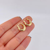 Candongas Meza 1.45 g / 3/4 in Oro Amarillo 18K
