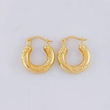 Candongas Aura Twist 1.6 g / 3/4 in Oro Amarillo 18K