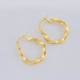 Candongas Amber 1.6 g / 3/4 in Oro Amarillo 18K