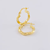 Candongas Amber 1.6 g / 3/4 in Oro Amarillo 18K