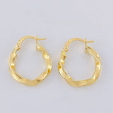 Candongas Amber 1.6 g / 3/4 in Oro Amarillo 18K