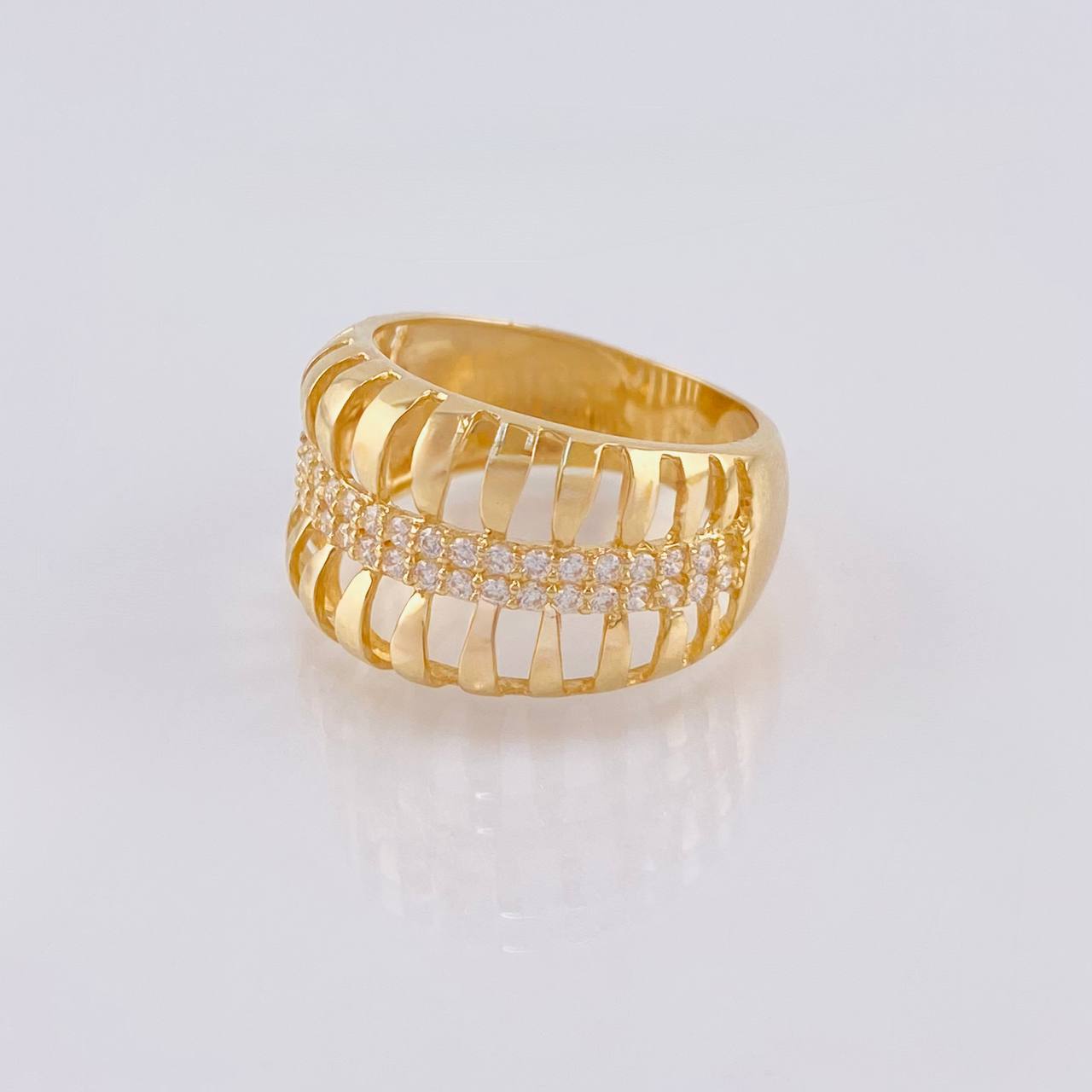 Anillo Acordeón Lumbal 4.9 g / T6 Oro Amarillo 18K