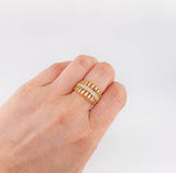 Anillo Acordeón Lumbal 4.9 g / T6 Oro Amarillo 18K