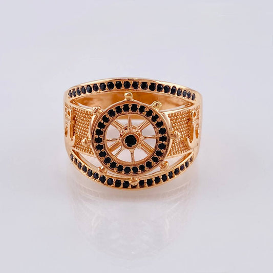 Anillo Timón Movíl 8.5 g / T9 3/4 Oro Rosa 18K