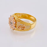 Mobile Helm Ring 9.7 g / T11 1/4 Three Golds 18K