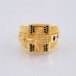 Cross Christ Dotted Ring 12.05 g / T10 3/4 Yellow Gold 18K