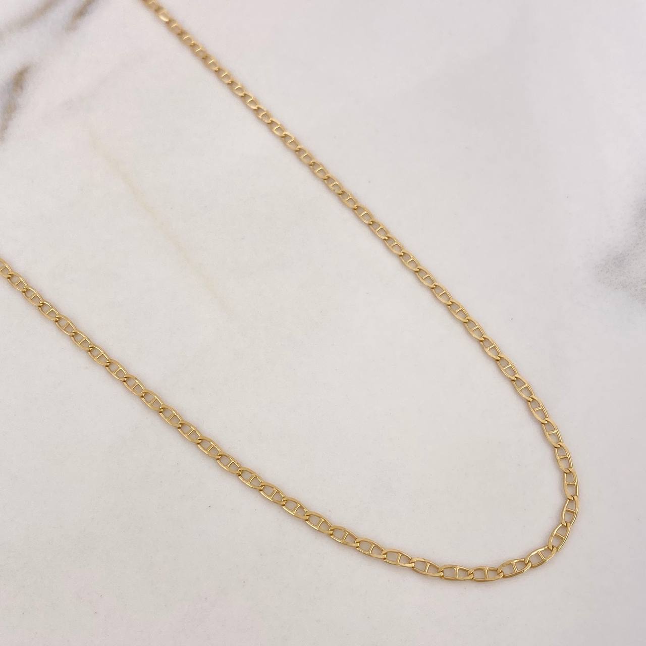 Flat Mariner Chain 2.75gr / 40cm / 1.9mm Yellow Gold +3 18K #