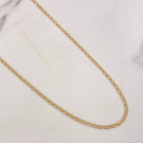 Flat Mariner Chain 2.75gr / 40cm / 1.9mm Yellow Gold +3 18K #