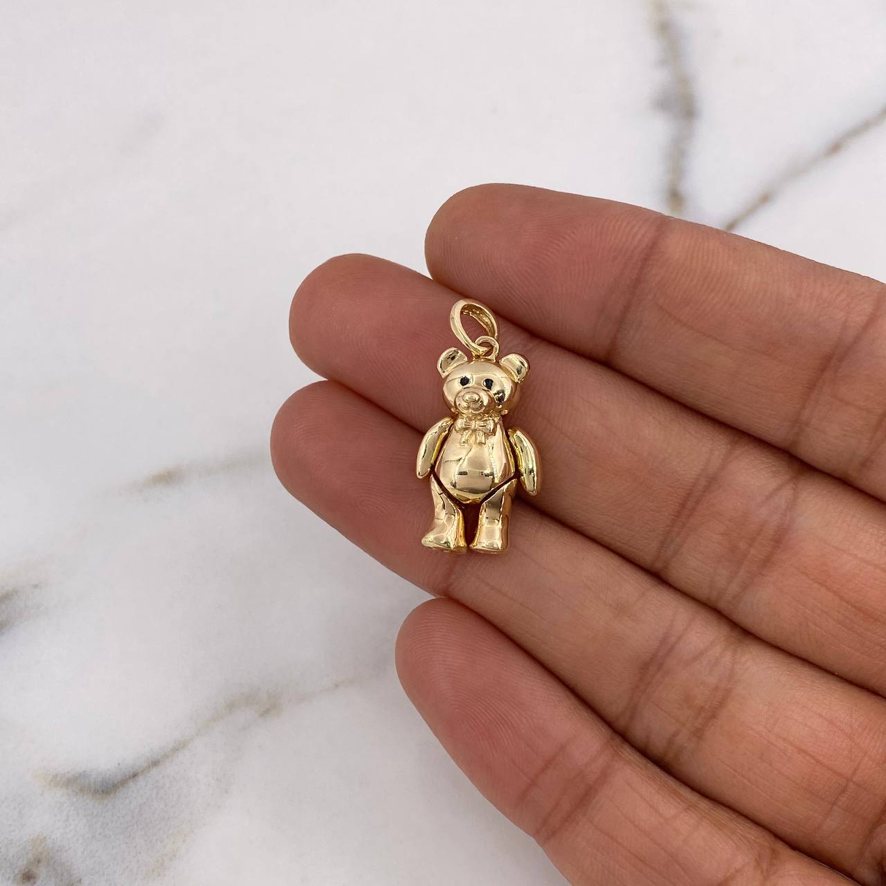 Pendant Articulated Bear 4.2gr / 2.5cm / 18K Yellow Gold $
