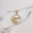 Dije Aro Palomas 0.95gr / 2cm /   Oro Amarillo 18K #
