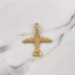 Pendant Airplane 5.65gr / 4cm / White Zircons 18K Yellow Gold #