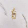 Pendant Honey Bear 1.65gr / 3.1cm / Silhouette White Zirconia 18K Yellow Gold &