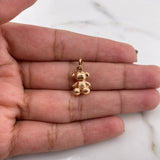 Pendant Faceless Bear 1.9gr / 1.7cm / Smooth 18K Rose Gold $