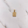 Pendant Letter X Plate 0.95gr / 1.9cm / Smooth Frame 18K Yellow Gold #