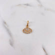 Pendant Cloud 1.45gr / 1.9cm / White Zircons 18K Yellow Gold #