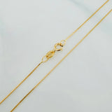 Venetian Chain + Halo Pendant / 2.2g / 18 in Yellow Gold 18K