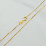 Venetian Chain Set + Money Bag Pendant / 1.85g / 18 in Yellow Gold 18K
