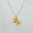 Venetian Chain Set + Three Graces Pendant / 1.75g / 18 in 18K Yellow Gold