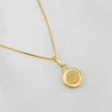 Venetian Chain Set + Crown Pendant / 1.65g / 18 in Yellow Gold 18K