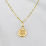 Venetian Chain Set + Crown Pendant / 1.45g / 18 in Yellow Gold 18K