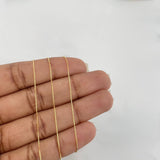 Set Cadena Veneciana + Dije Cruz Cristo / 1.55g / 18 in Oro Amarillo 18K