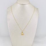 Venetian Chain + Tres Gracias Pendant / 1.6 g / 17 3/4 in 18K Yellow Gold