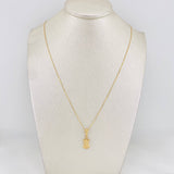 Venetian Chain Set + Money Bag Pendant / 1.85g / 18 in Yellow Gold 18K