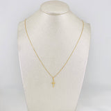 Venetian Chain + Cross Pendant / 1.4 g / 17 3/4 in 18K Yellow Gold