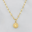 Mirror Flower Chain Set + Saint Benedict Pendant / 1.35g / 16 in 18K Yellow Gold