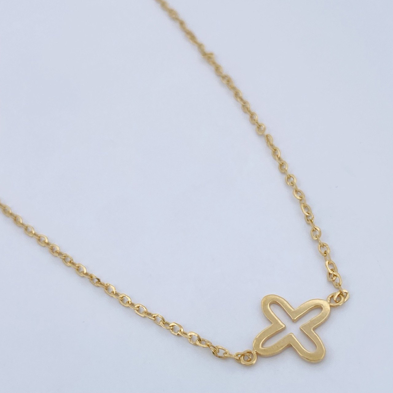 Classic Link Chain Clover 2.7gr / 18in / 18K Gold +3 &