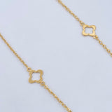 Classic Link Chain Clover 2.7gr / 18in / 18K Gold +3 &