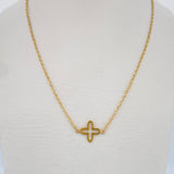 Classic Link Chain Clover 2.7gr / 18in / 18K Gold +3 &