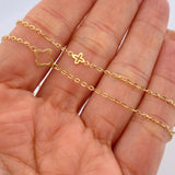 Classic Link Chain Clover 2.7gr / 18in / 18K Gold +3 &