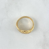 Intersected Lines Ring 5gr / T7 1/2 / White Zircons 18K Yellow Gold