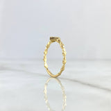 Heart Ring 1.55gr / Size 7 / White Zircons 18K Yellow Gold