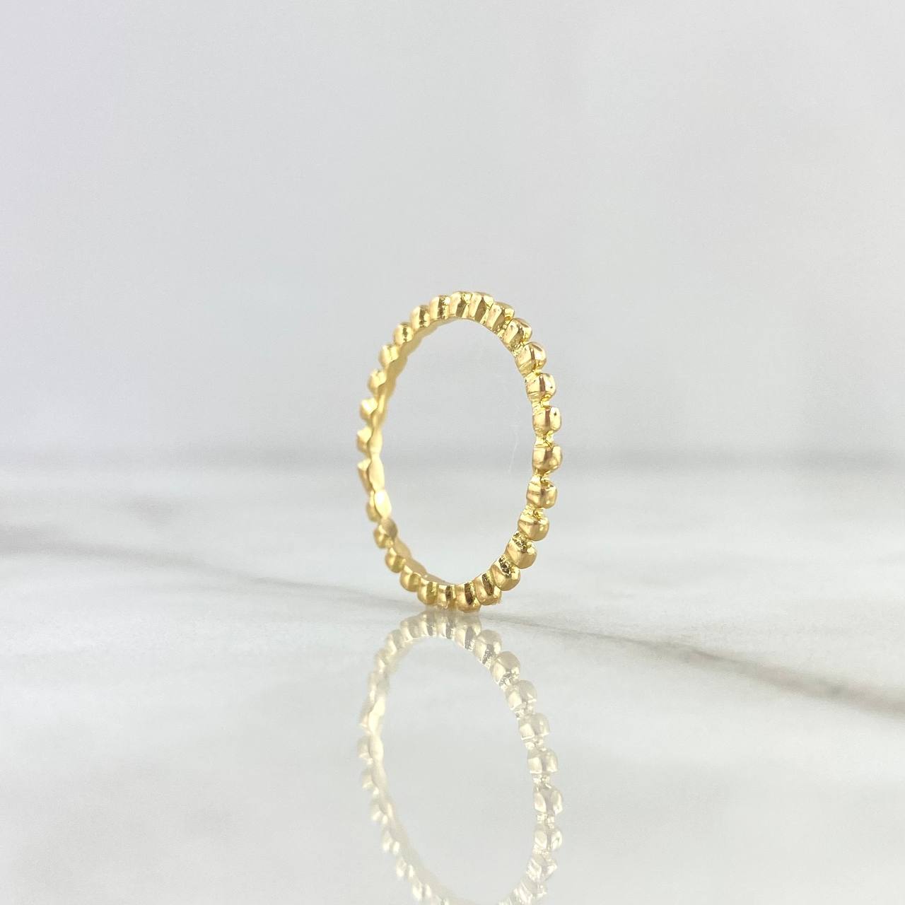 Bead Ring 1.25gr / T5 3/4 / 18K Yellow Gold