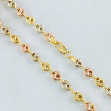 GC Chain 9gr / 23 1/2 in / Three 18K Golds