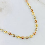 GC Chain 4.6gr / 15 3/4 in / Three 18K Golds