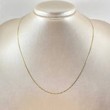 Flat Anchor Chain 1.4gr / 17 3/4 in / 18K Gold +3 ©